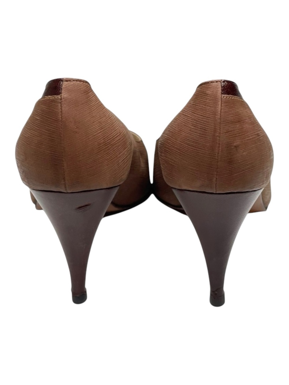 Vintage 70’s: Saint Claire ⊛ Italy Soft Glove Leather Pumps ⊛ Dusty Rose 2 Tone - Picture 6 of 16